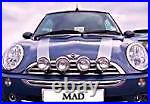 Bmw Mini Spot Lights Driving Lamps Shiny Stainless Steel Wipac + Steel Brackets