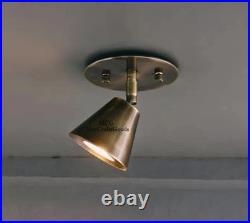 Brass Ceiling Spotlight Adjustable Ceiling Light Modern Flush Mount light