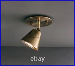 Brass Ceiling Spotlight Adjustable Ceiling Light Modern Flush Mount light