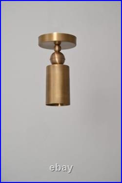 Brass Ceiling spot light Mid Century Modern Spotlight Lamp Minimal Cylinder Ligh