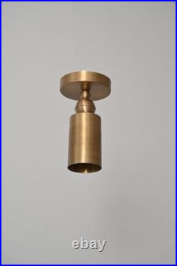 Brass Ceiling spot light Mid Century Modern Spotlight Lamp Minimal Cylinder Ligh