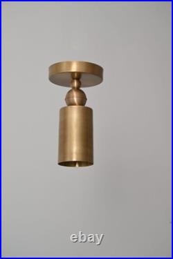 Brass Ceiling spot light Mid Century Modern Spotlight Lamp Minimal Cylinder Ligh Brass Ceiling spot light Mid Century Modern Spotlight Lamp Minimal Cylinder Ligh