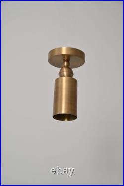 Brass Ceiling spot light Mid Century Modern Spotlight Lamp Minimal Cylinder Ligh
