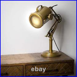 Brass Industrial Adjustable Spot Light Lamp