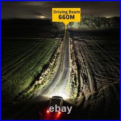 COLIGHT Pair 9 Osram Spot LED Driving Lights 4x4 Rectangle Spotlight withA DRL