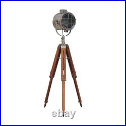 Caged Chrome Spotlight Floor Lamp, Free Delivery