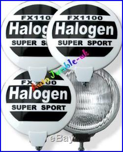 Car Halogen spot light driving lamps SUPER SPORT four plastic rally covers