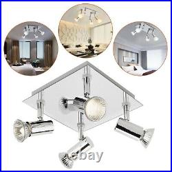 Ceiling 4 Way LED Spot Light Fitting Kitchen GU10 Bulb Light Spotlight Bar Lamp