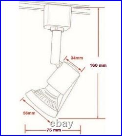 Ceiling Light Fixtures 1 Metre Track Rail Picture Lamp Bedroom GU10 Spotlight