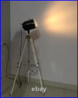 Christmas Wall Focus Spot With Lamp Searchlight Wooden Floor Lamp Tripod