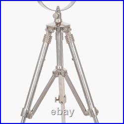 Chrome Tripod Spotlight Table Lamp Industrial Studio Style Adjustable Light Chrome Tripod Spotlight Table Lamp Industrial Studio Style Adjustable Light