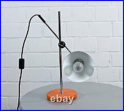 Chrome table floor lamp spotlight rod light floor lamp orange vintage 1970s century