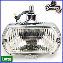 Classic Car Genuine Lucas Square 8 LR8 New Front Chrome Spot Light Driving Lamp