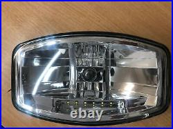 Clear Spot Light+ LED For Volvo DAFMAN Scania 24v 9.5 Jumbo Oval Black ABS Lamp