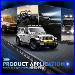 Clear Spot Light + LED For Volvo Scania DAF MAN Truck 24v Jumbo Oval Fog Lamp