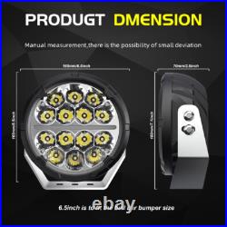 Colight Black LED Driving LED 7 ROUND SPOT LIGHT SPOT LAMP DRIVING BEAM PATTERN