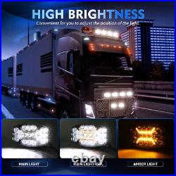 Colight Spot Lights For Volvo Scania DAF MAN Truck 24v Jumbo Oval BLACK Fog Lamp
