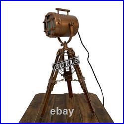 Copper Desk Lamp Office / Living Room Night Light Retro Design Shade LED Bedside