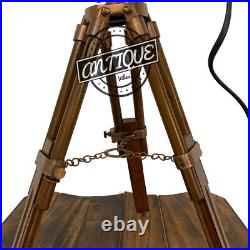 Copper Desk Lamp Office / Living Room Night Light Retro Design Shade LED Bedside