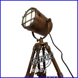 Copper Desk Lamp Office / Living Room Night Light Retro Design Shade LED Bedside