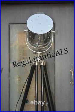 Decorative Floor Lamp Vintage Black Tripod Light Searchlight Retro Spotlight