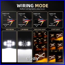 Demmon 10 Jumbo Oval LED Spot Lamp Dual White & Amber DRL Driving Light 12/24V