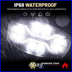 Demmon 10 Jumbo Oval LED Spot Lamp Dual White & Amber DRL Driving Light 12/24V
