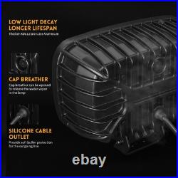 Demmon 9inch Strobe LED Dynamic Start Up DRL Driving Spot Light Lamp Amber White