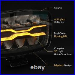 Demmon 9inch Strobe LED Dynamic Start Up DRL Driving Spot Light Lamp Amber White Demmon 9inch Strobe LED Dynamic Start Up DRL Driving Spot Light Lamp Amber White