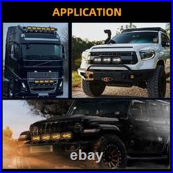 Demmon 9inch Strobe LED Dynamic Start Up DRL Driving Spot Light Lamp Amber White