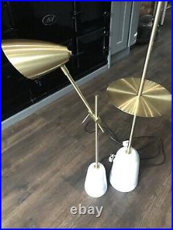 Design Lead Marble/ Brass Floor Lamps X 2 COLLECTION ONLY