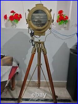 Designer Hand Made Rustic Nautical Spot Light Floor Lamp, Modern Industrial