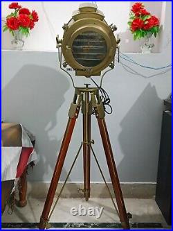 Designer Hand Made Rustic Nautical Spot Light Floor Lamp, Modern Industrial