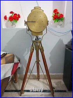 Designer Hand Made Rustic Nautical Spot Light Floor Lamp, Modern Industrial