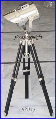 Designer Spot Light Nautical Table Lamp Modern Studio Searchlight W Tripod Stand