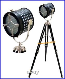 Designer Spot Light marine nautical floor lamp Searchlight With Tripod Stand