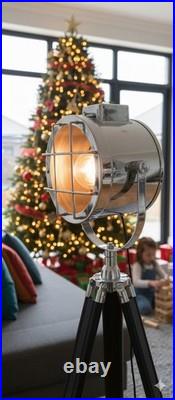 Designer Studio Floor Lamp Nautical Spot Light Searchlight with Tripod Stand