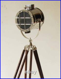 Designer Studio Floor Lamp Nautical Spot Light Searchlight with Tripod Stand