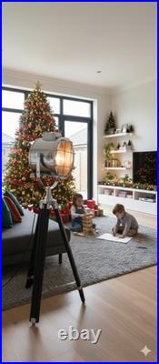 Designer Studio Floor Lamp Nautical Spot Light Searchlight with Tripod Stand