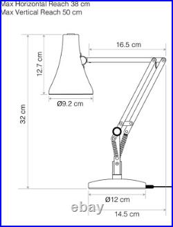 Desk Lamp Blue Dimmable Compact Anglepoise 90 Mini Mini RRP £115