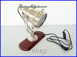 Desktop Vintage Marine Table Lamp Spotlight Search Light Lamp Collectibles Decor