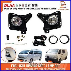 Dot Sae Fog Lamp Spot light For Toyota Hiace Commuter 11-13 H200 1st Facelift