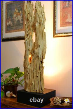 Driftwood Lamp Floor Lamp Wood LED Light Antique Wood Driftwood