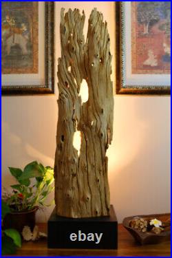Driftwood Lamp Floor Lamp Wood LED Light Antique Wood Driftwood