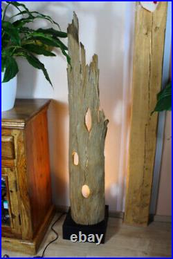 Driftwood Lamp Floor Lamp Wood LED Light Driftwood Lamp Antique Wood