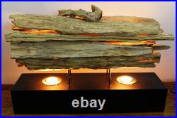 Driftwood Lamp Schwemmholz Table Lamp Wood Driftwood Lamp LED Light Altholz