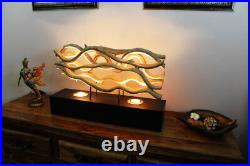 Driftwood Table Lamp 62cm Waste Wood Table Lamp Wood Lamp Floor Lamp Country House