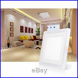 Dual Color White RGB LED Ceiling Light Fans Recessed Panel Downlight Spot Lamp