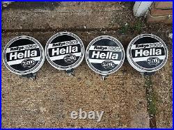 FOUR HELLA Rallye 3000 Spot light/lamps with Pattern Lens including Covers