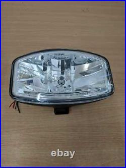 Fit Scania Volvo DAF MAN Truck 24v 9.5'' Jumbo Oval Black ABS Spot Lamp + LED